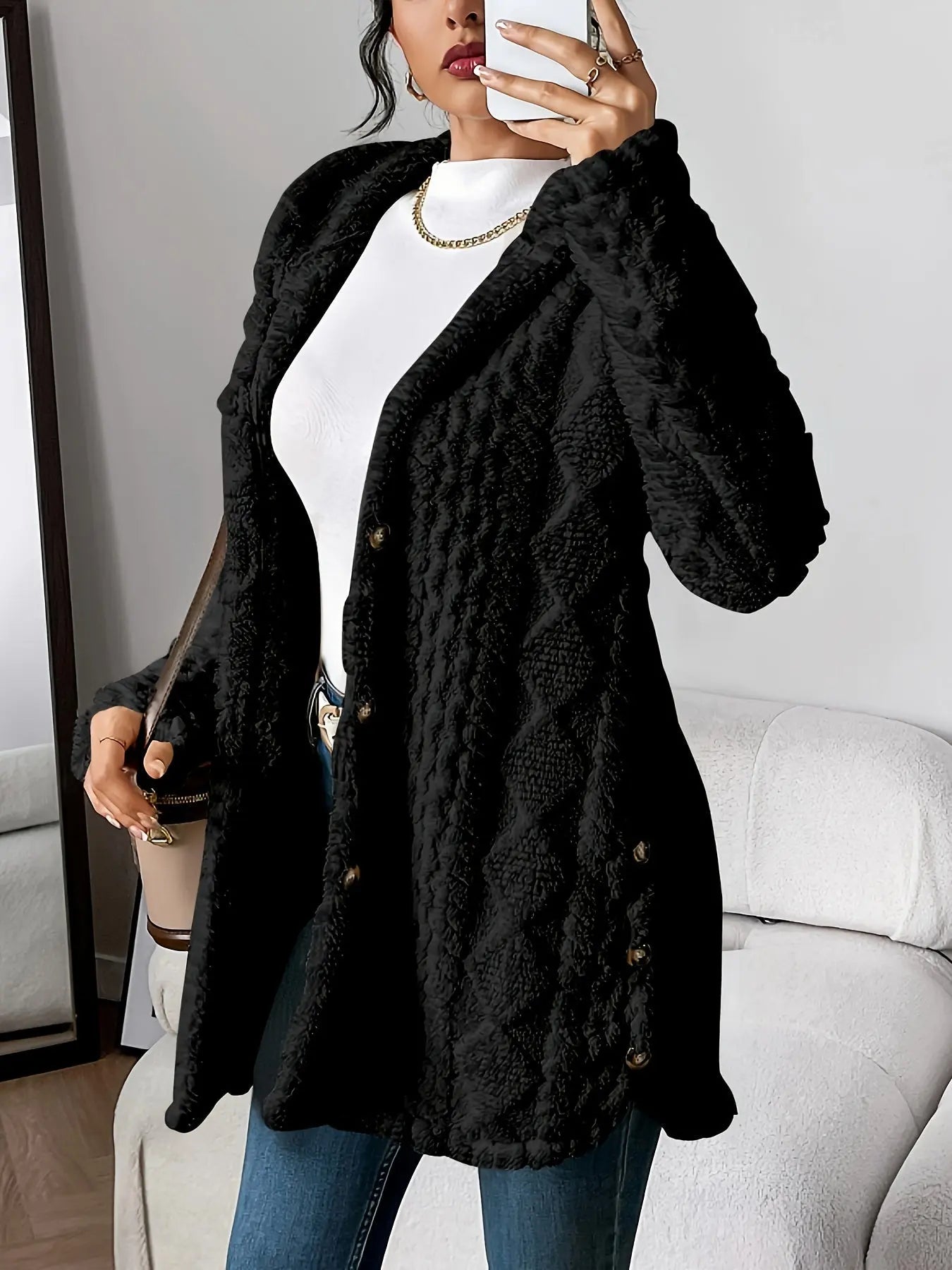 Rinalvo™ | Plush Hooded Cardigan Rinalvo™