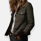 Rinalvo™ | Women's Herringbone Long Sleeve Jacket Rinalvo™