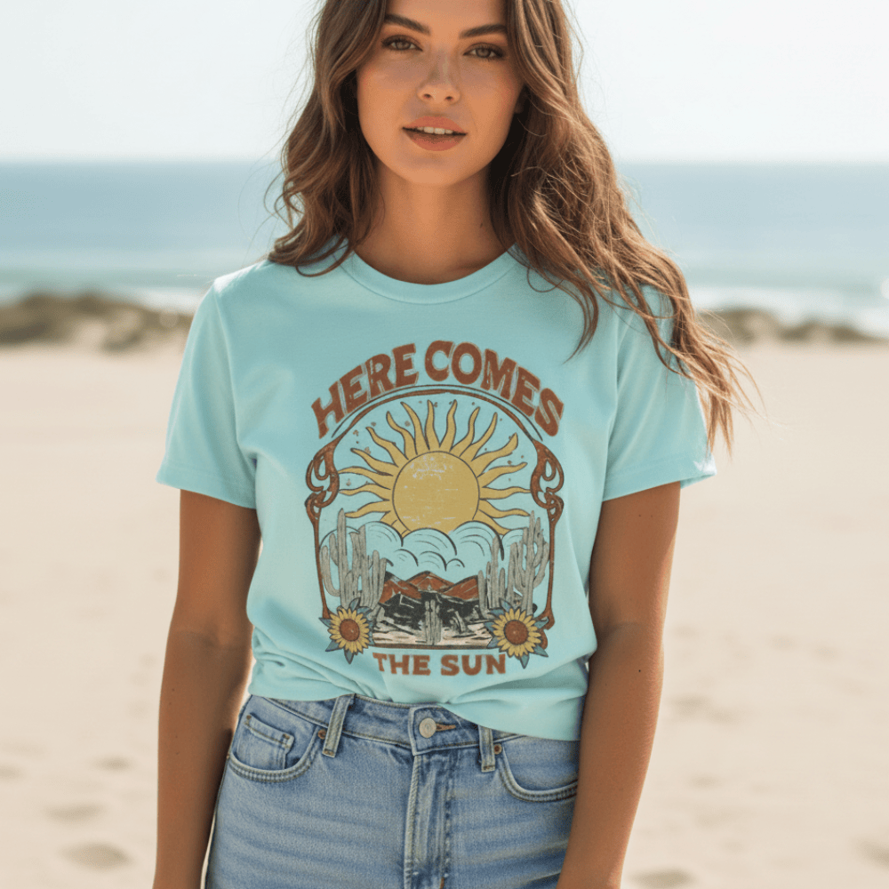 Boho “Here Comes The Sun” Graphic Tee