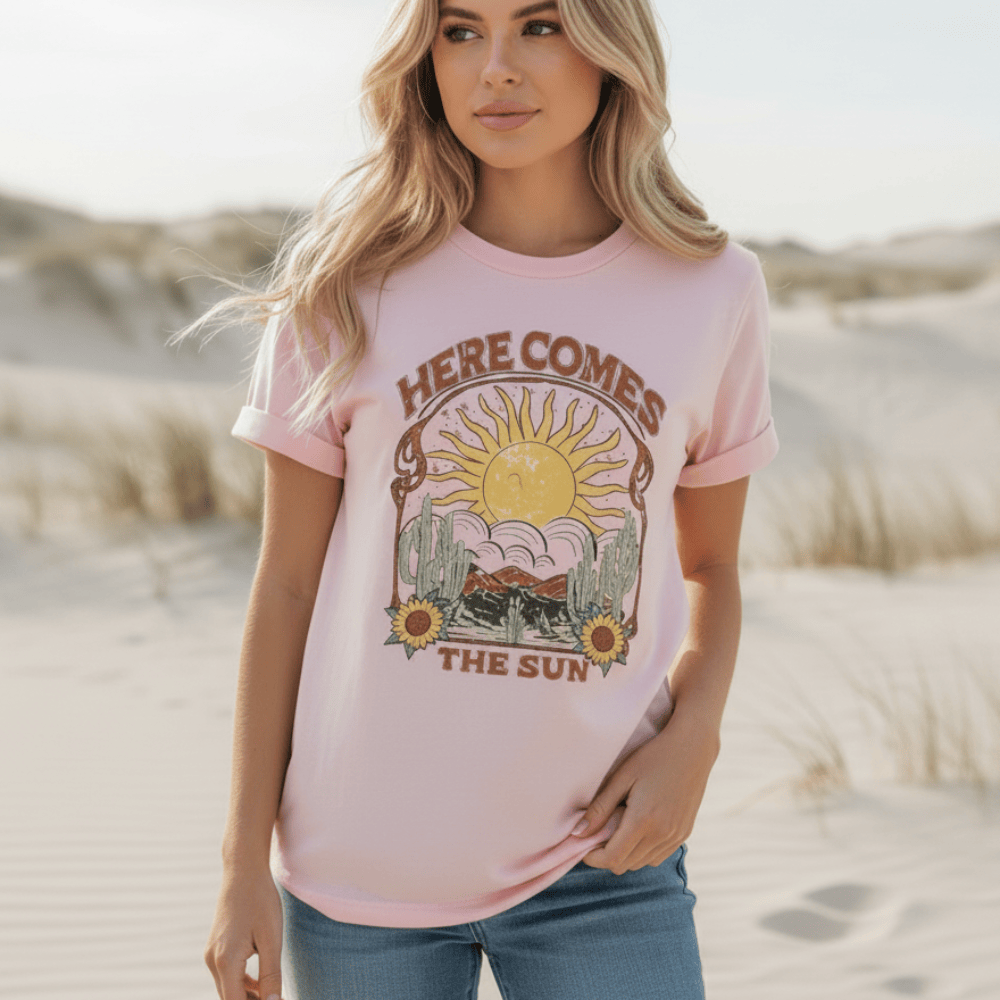 Boho “Here Comes The Sun” Graphic Tee