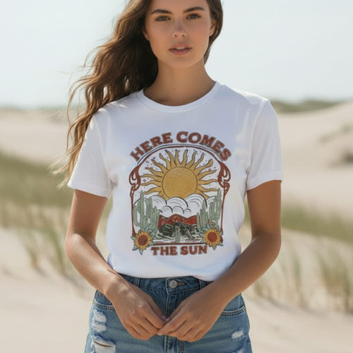 Boho “Here Comes The Sun” Graphic Tee