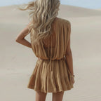 Boho Beach Cover Up Mini Dress