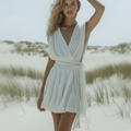 Boho Beach Cover Up Mini Dress