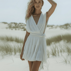 Boho Beach Cover Up Mini Dress