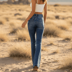 Vintage Bootcut Ripped Jeans