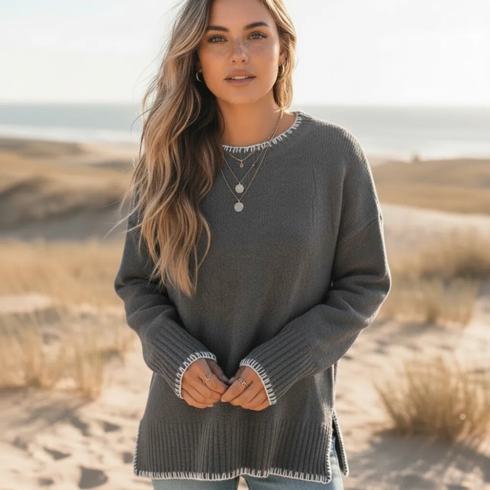 Boho Loose Fit Pullover Sweater