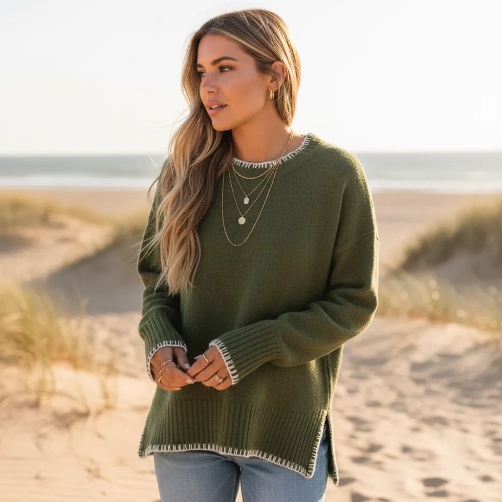 Boho Loose Fit Pullover Sweater