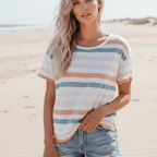 Boho Striped Casual Tee