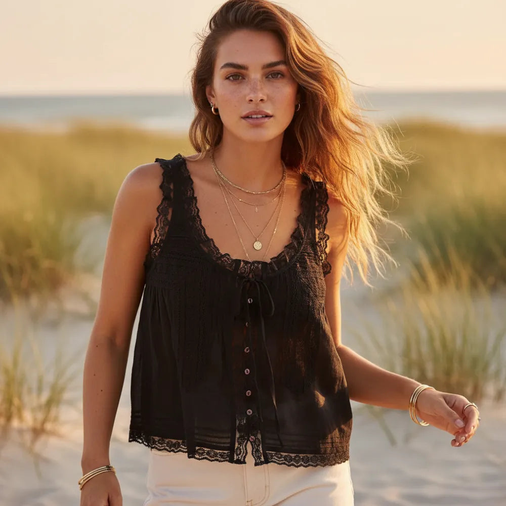 Boho Lace Tank Top