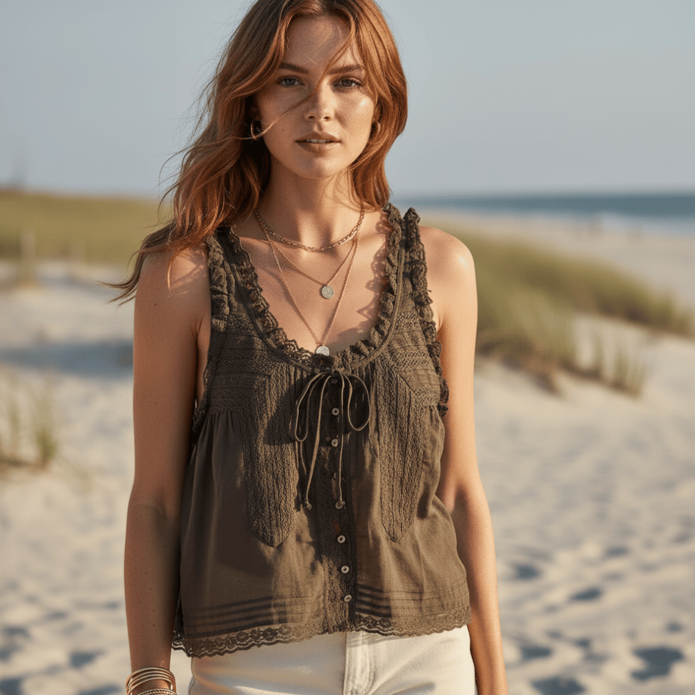 Boho Lace Tank Top
