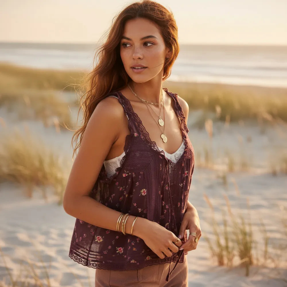 Boho Lace Tank Top