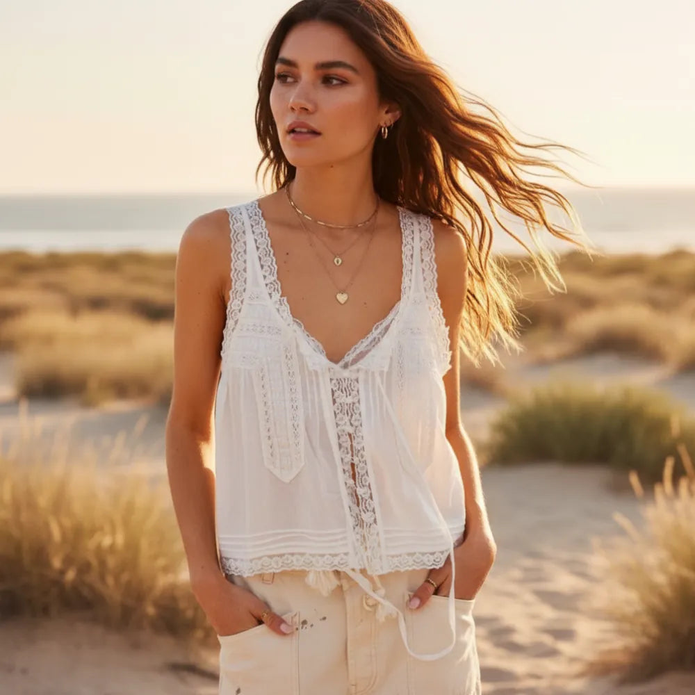 Boho Lace Tank Top