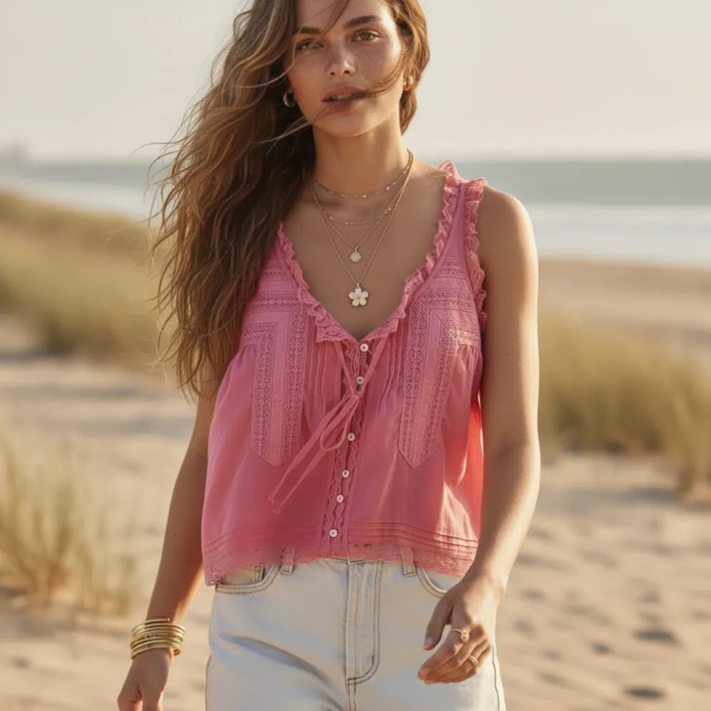 Boho Lace Tank Top