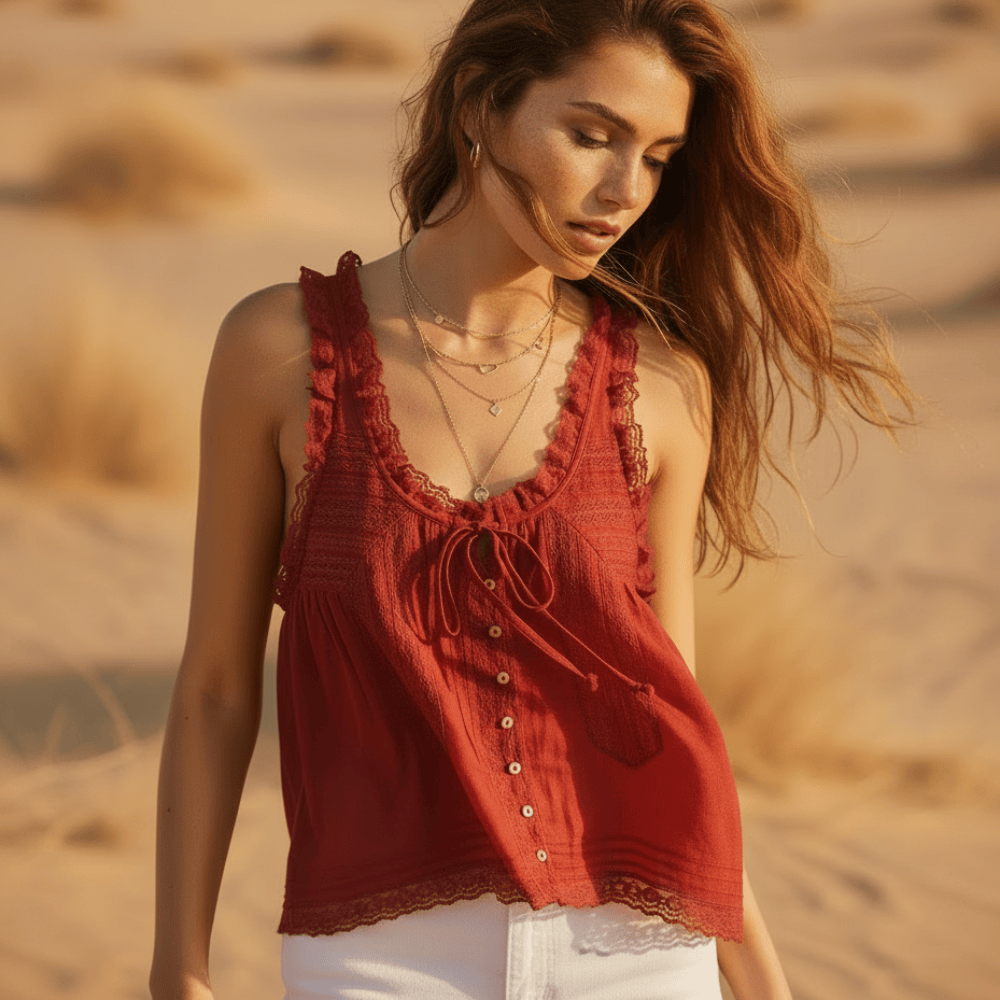 Boho Lace Tank Top