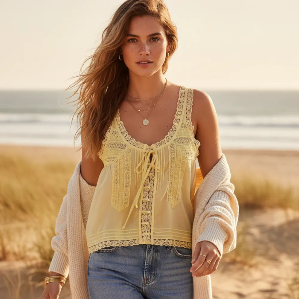 Boho Lace Tank Top