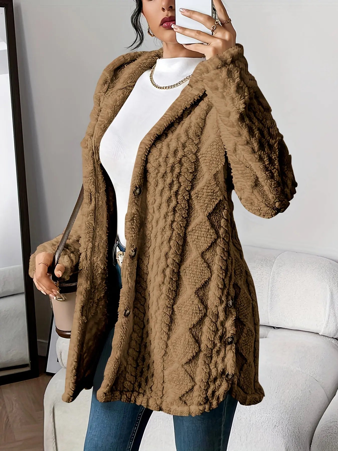 Rinalvo™ | Plush Hooded Cardigan Rinalvo™