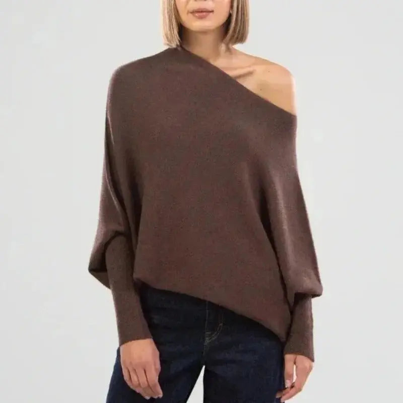 Rinalvo™ | Women's Off Shoulder Long Sleeve Sweater Rinalvo™