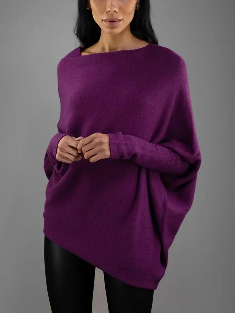 Rinalvo™ | Women's Off Shoulder Long Sleeve Sweater Rinalvo™