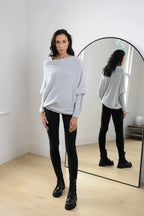 Rinalvo™ | Women's Off Shoulder Long Sleeve Sweater Rinalvo™