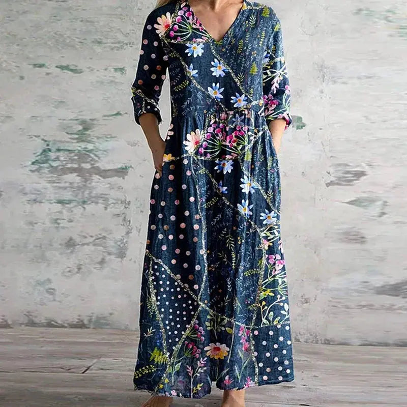 Rinalvo™ | Elegant Retro Maxi Dress Rinalvo™