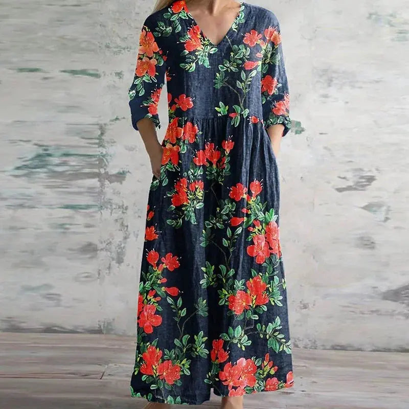 Rinalvo™ | Elegant Retro Maxi Dress Rinalvo™