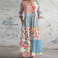 Rinalvo Elegant Retro Maxi Dress