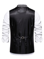 Trevor | Patchwork Vest with Herringbone Pattern
