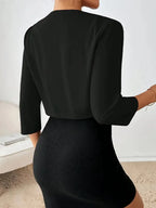 Rinalvo™ | Women's Open Front Cropped Blazer Jacket Rinalvo™
