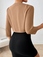Rinalvo™ | Women's Open Front Cropped Blazer Jacket Rinalvo™