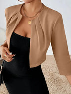 Rinalvo™ | Women's Open Front Cropped Blazer Jacket Rinalvo™
