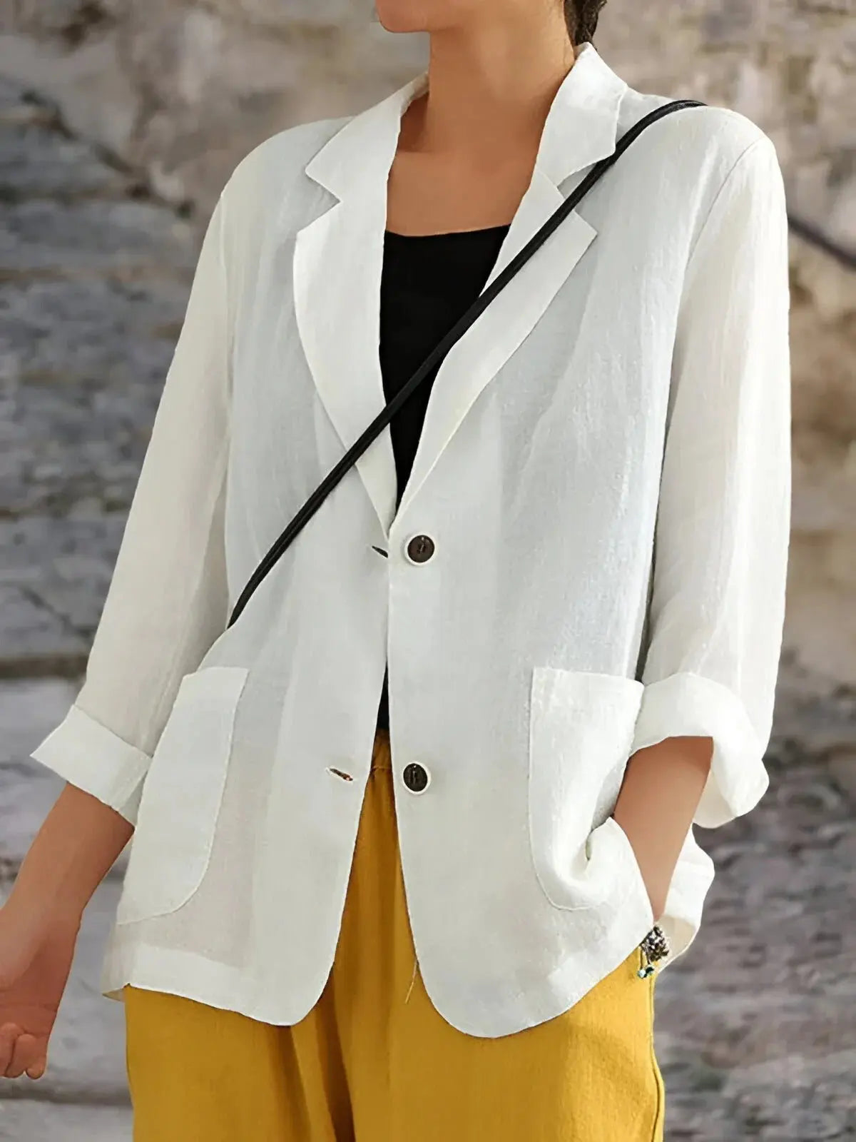 Rinalvo Women's Double Breasted Tailored Blazer