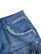 Kiera Women's High-Waisted Fringe Mini Skirt – Chic, Flirty & Festival-Ready Rinalvo™