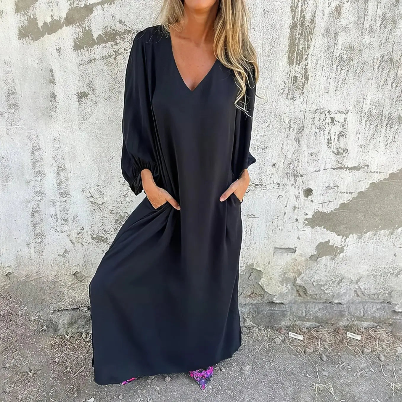 Rinalvo™ | Flowing Maxi Dress with Pockets Rinalvo™