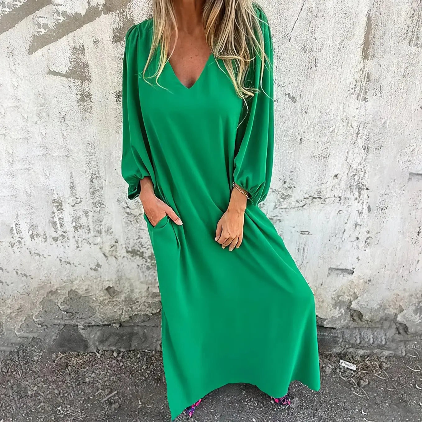 Rinalvo™ | Flowing Maxi Dress with Pockets Rinalvo™