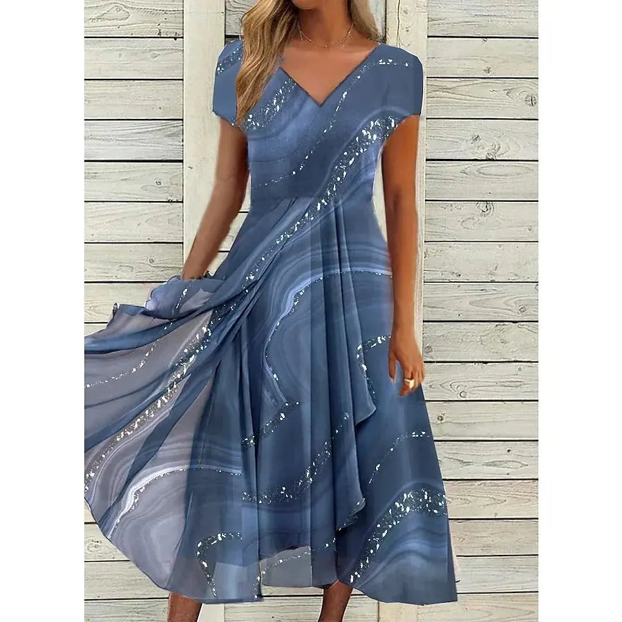 Rinalvo V-neck Midi Dress