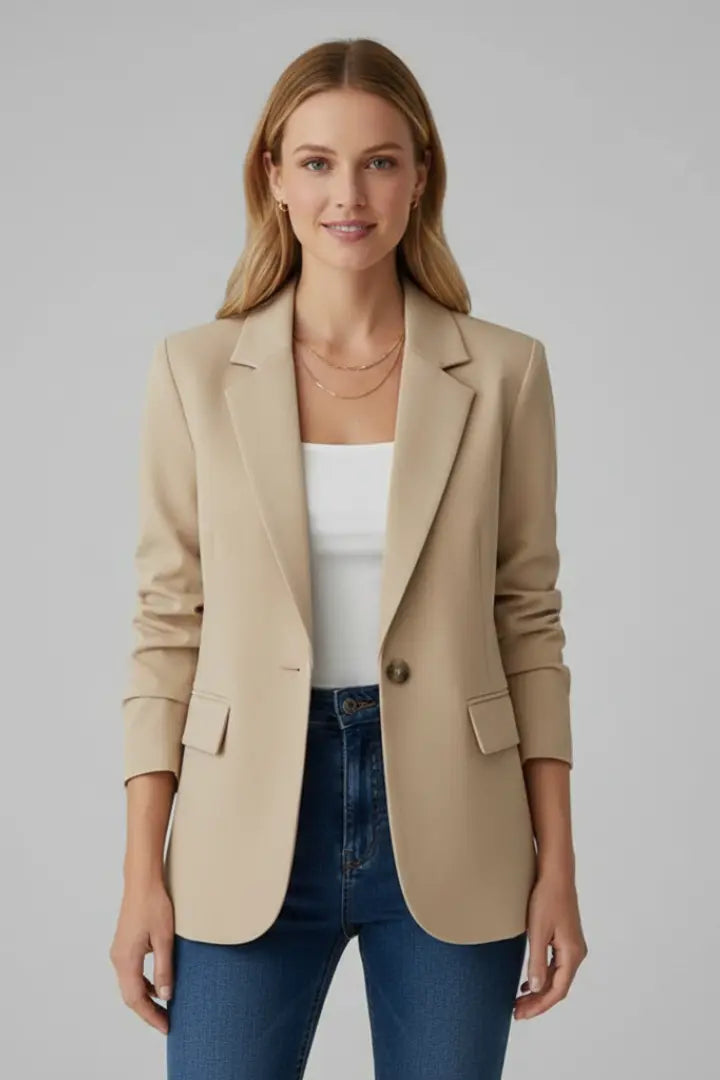 Rinalvo™ | Women's Notched Lapel Long Sleeve Blazer Rinalvo™