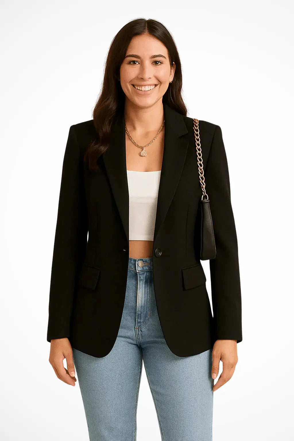 Rinalvo Women's Single Button Blazer