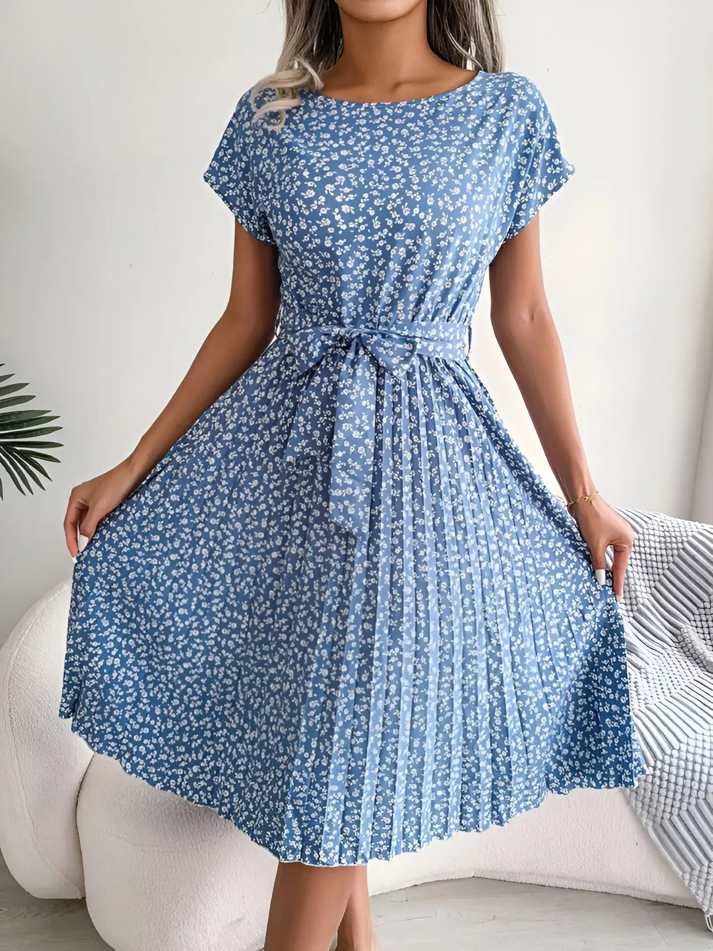 Rinalvo™ | Flower Pleated Elegance Dress Rinalvo™