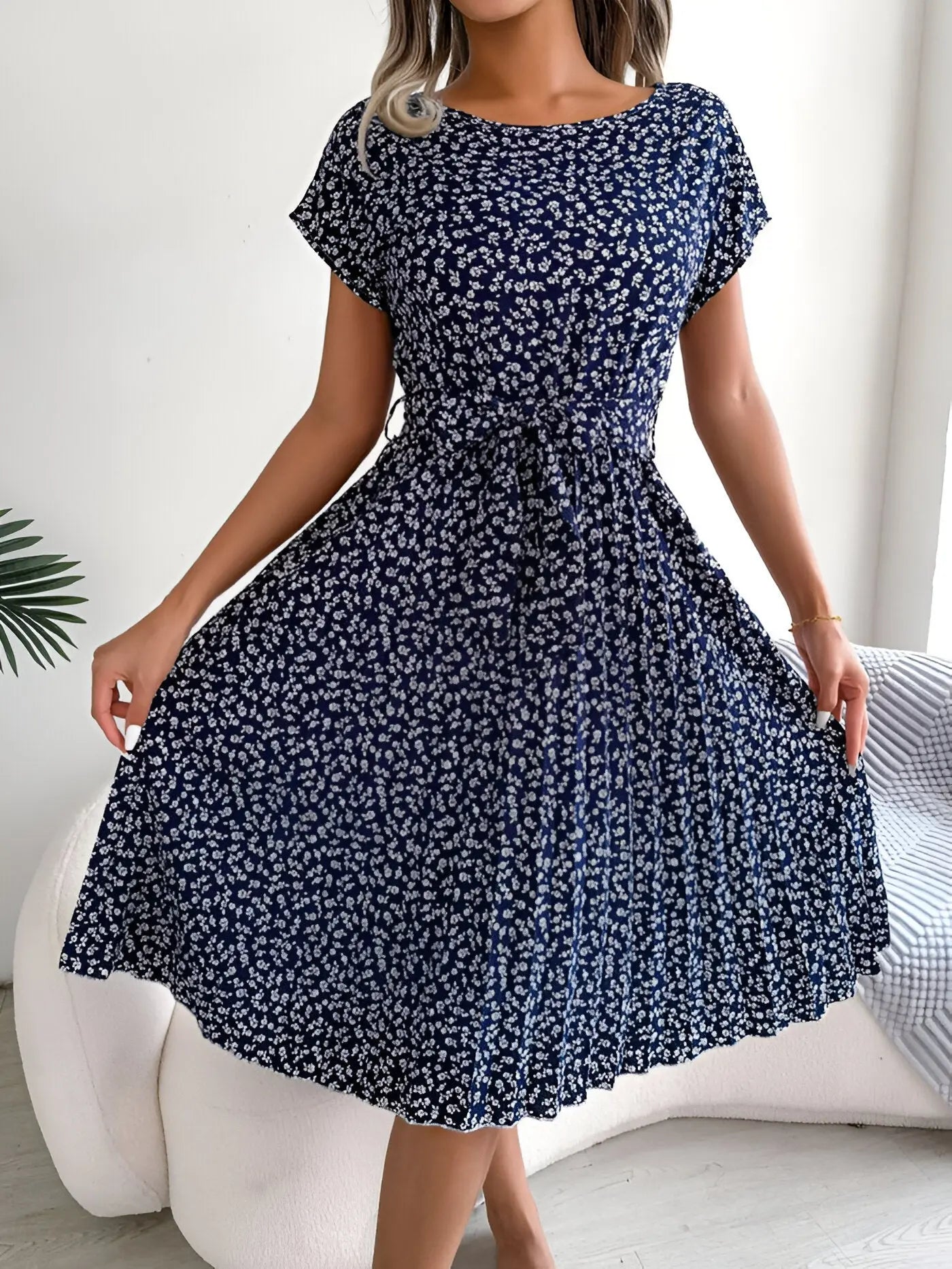Rinalvo™ | Flower Pleated Elegance Dress Rinalvo™