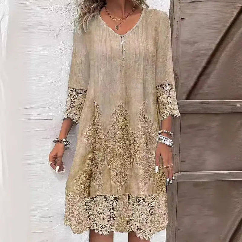 Rinalvo™ | Floral Midi Dress Rinalvo™